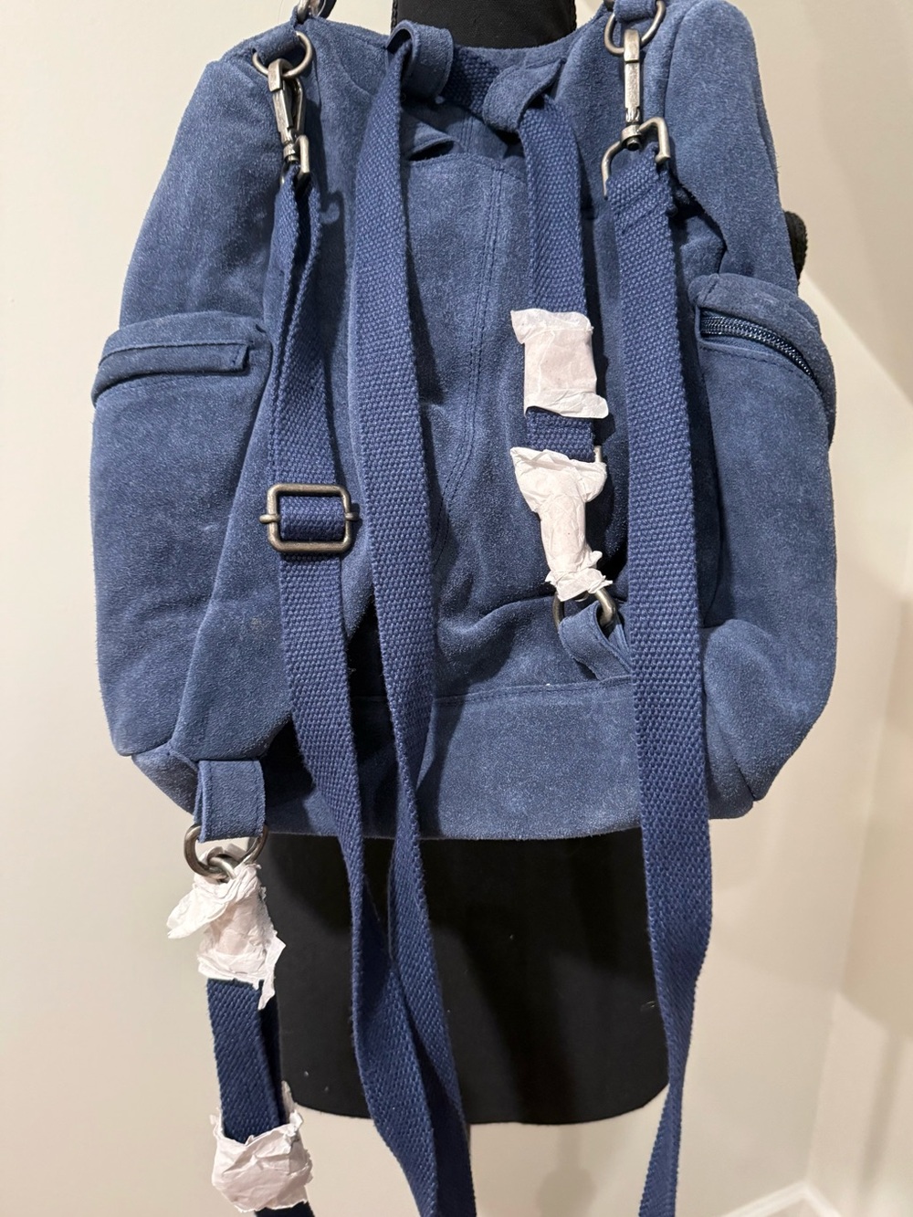 Free people Paint The Town Backpack / BellWeather Blue - Picture 4 of 8